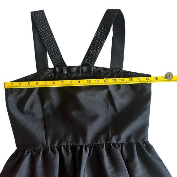 Kate Spade Women’s Pavé Trim Fit & Flare Cocktail Dress Black Size 10 - Picture 9 of 11